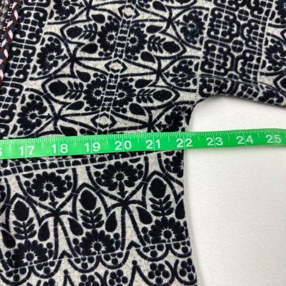 XL Sacred Threads Embroidered Boho Festival Blue Gray Plush Paisley Dress - Picture 8 of 11